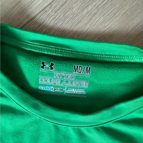 Under Armour Bright Green Fitted T-Shirt - Picture 3 of 4